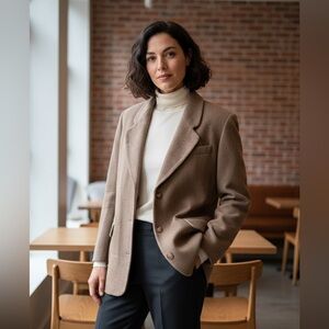 MC COLLECTION Elegant Brown Coat